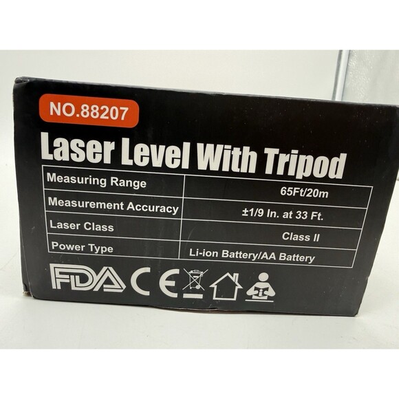 Laser Level Self Leveling w Tripod 100Ft Green Cross Line Leveler Tool 130° - Picture 11 of 16